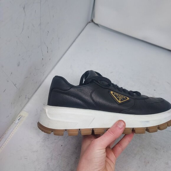 Prada Black Triangle  Logo Runner WOMENS Sneaker - Picture 4 of 12